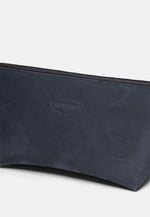 Load image into Gallery viewer, Makeup bag Navy Nubuck
